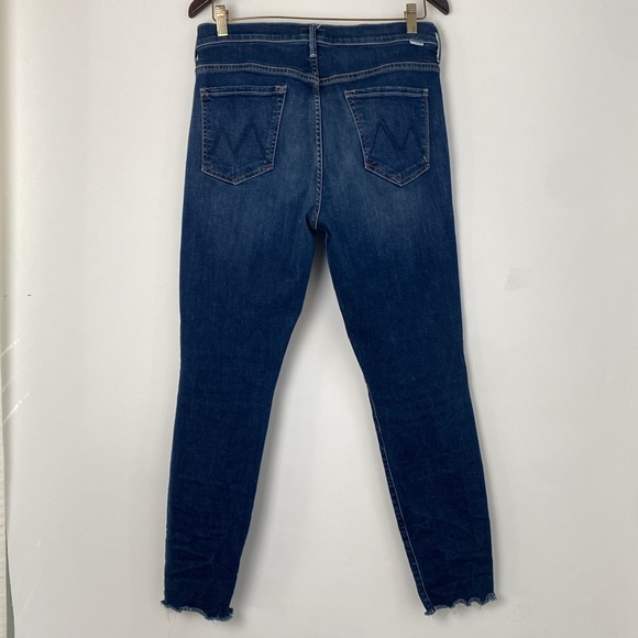 Mother Denim The Stunner Ankle Fray Skinny Jeans in Teaming Up - Size 32 - Picture 12 of 17